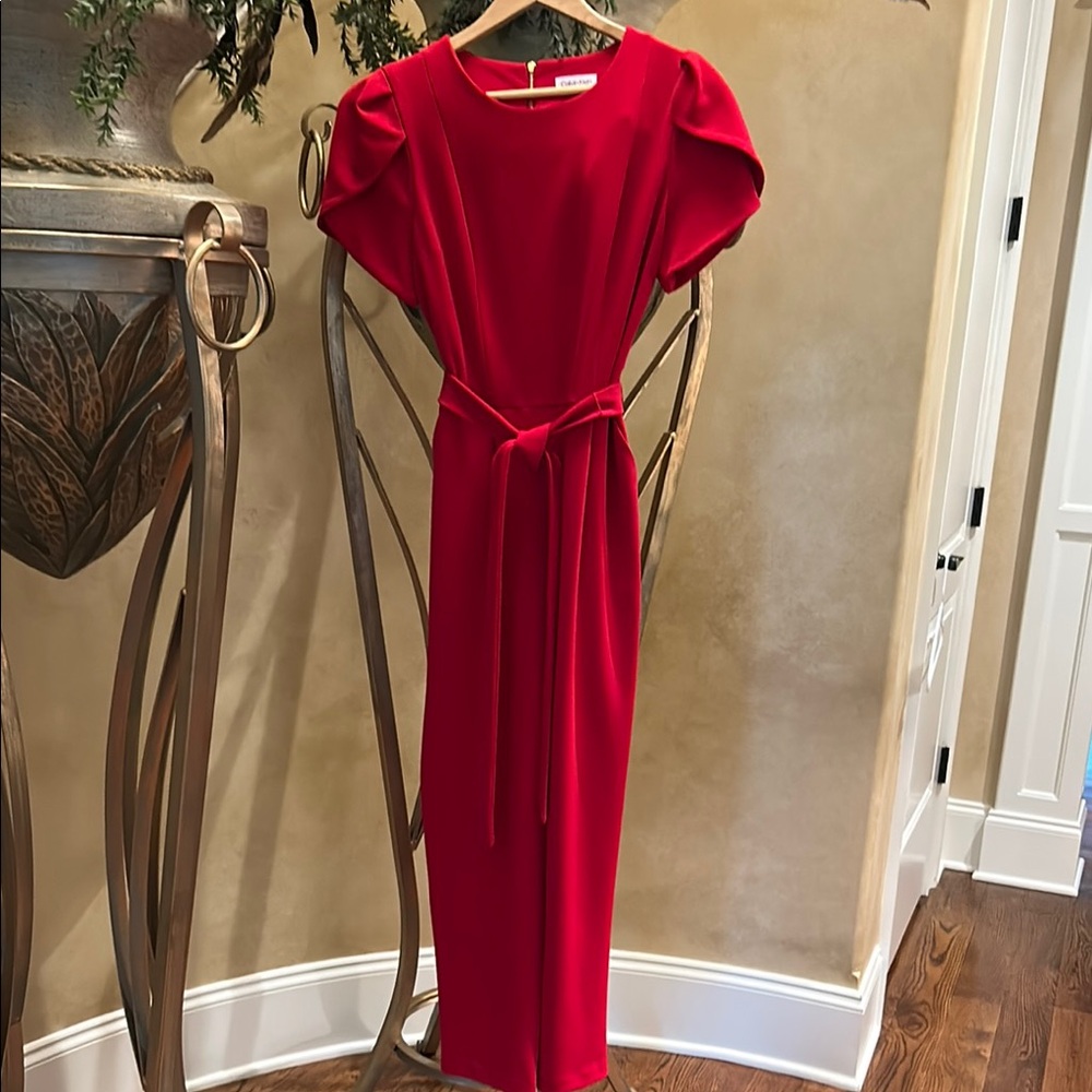Elegant Red dressy jumpsuit